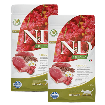 Farmina N&D Quinoa Duck Cranberry & Chamomile Grain Free Urinary Adult Cat Dry Food