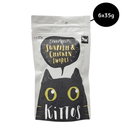 Kittos Purr Fect Sunfish Chicken and Twirls Cat Treats