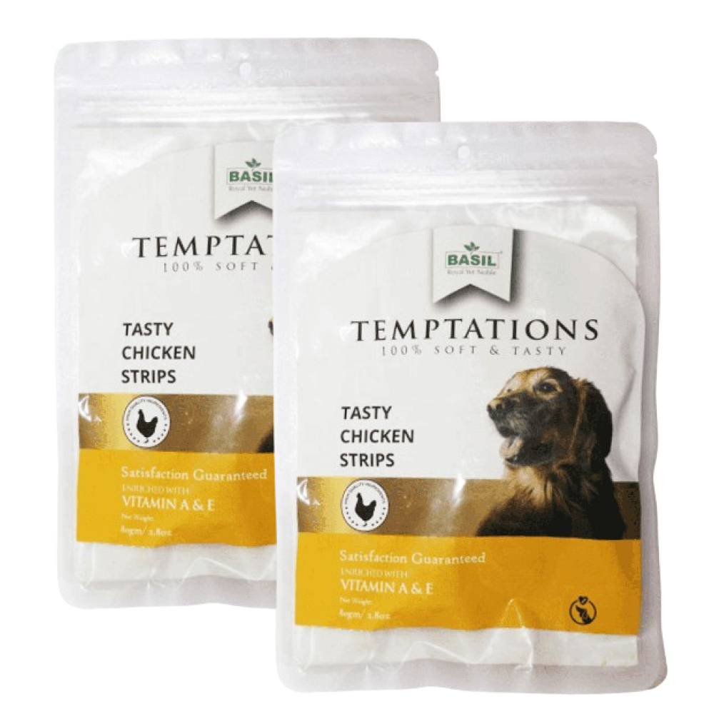 Basil Temptations Chicken Strips Dog Treat