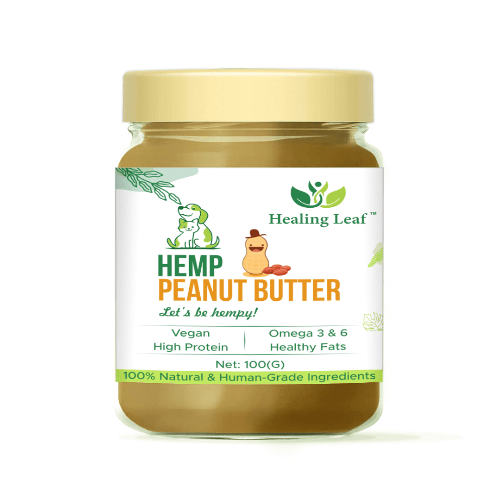 Healing Leaf Hemp Peanut Butter and Waggy Zone Banana and Banberry Ice Cream for Pets Combo
