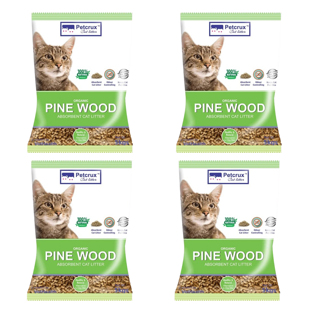 PetCrux Exclusive Organic Pine Wood Scented Cat Litter