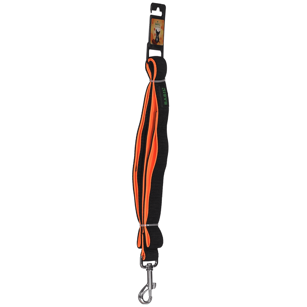 Basil Nylon Padded Leash for Dogs (Black)