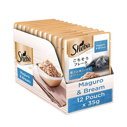 Sheba Maguro & Bream Fish Mix Premium Cat Wet Food