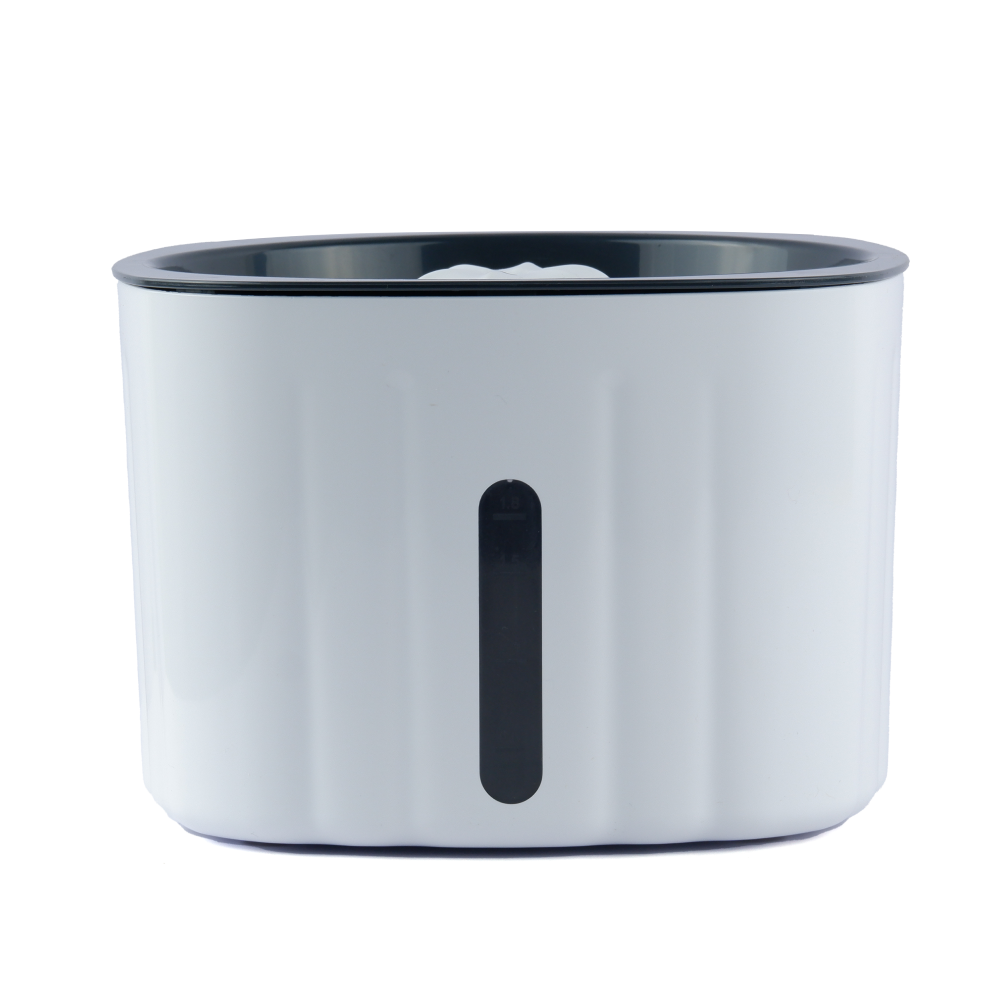 Trixie Water Drinking Fountain Flower for Dogs and Cats (White and Grey)