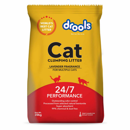 Drools Lavender Scented Clumping Cat Litter