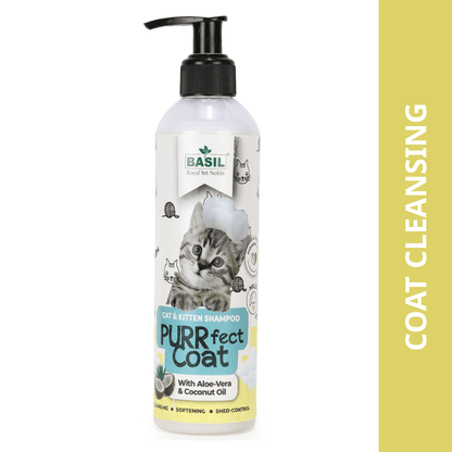 Basil Purrfect Coat Cat Shampoo