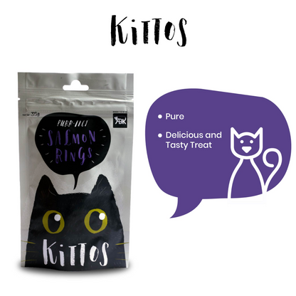 Kittos Purr Fect Salmon Rings Cat Treats