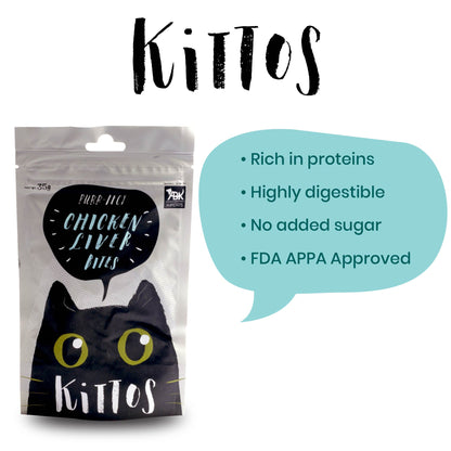 Kittos Purr Fect Chicken Liver Bites Cat Treat