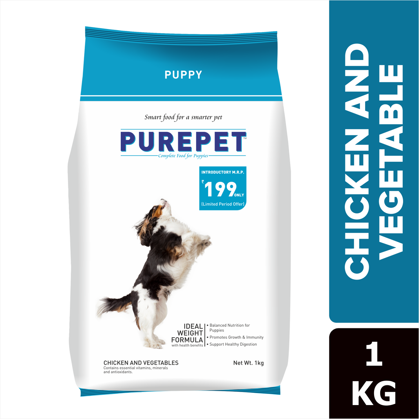 Purepet Chicken & Vegetable Puppy Dog Dry Food