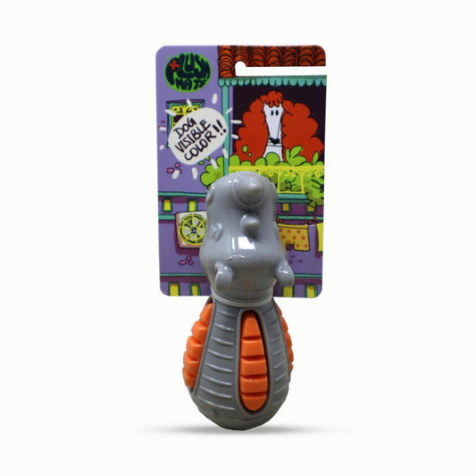 Plushmate TPR Squeaky Rhino Dog Toy Sounding Bite-Resistant TPR Teeth Training Cleaning