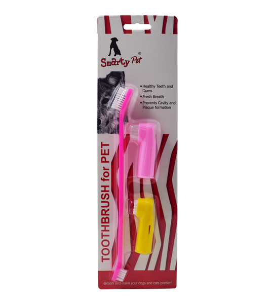 Smarty Pet Tooth Brush (1 Pc Set) for Dogs and Cats