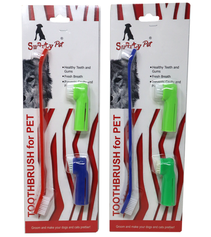 Smarty Pet Tooth Brush (1 Pc Set) for Dogs and Cats