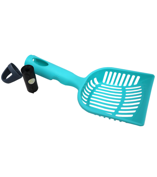 Nunbell Cat Scooper with Poop Bag Holder