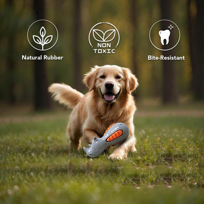 Plushmate TPR Squeaky Rhino Dog Toy Sounding Bite-Resistant TPR Teeth Training Cleaning