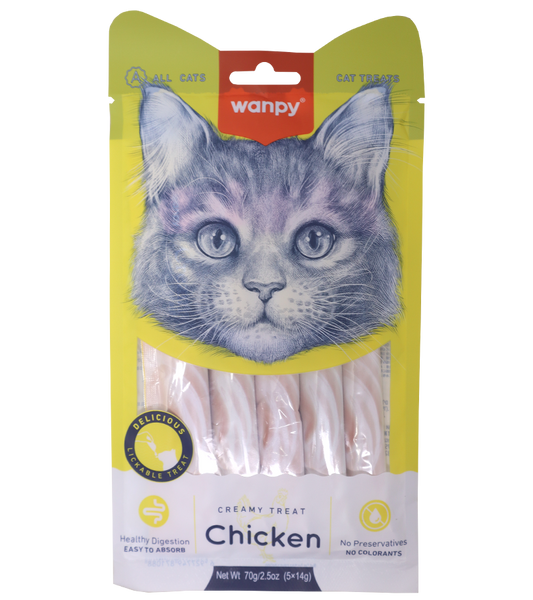 Wanpy Creamy Treat for Cats (5 Pcs)