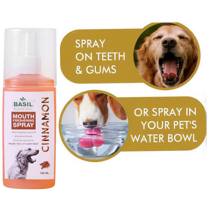 Basil Mouth Spray for Dogs (130ml)