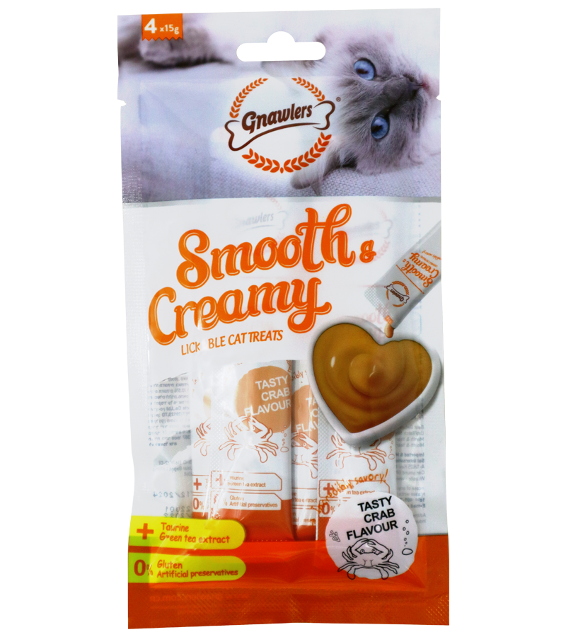Gnawlers Crab Flavour Creamy Cat Treats