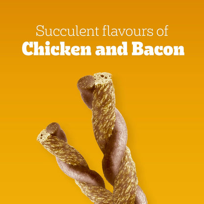 Pedigree Rodeo Duos (4+ Months) Dog Treats, Chicken & Bacon Flavour,7 piece pack