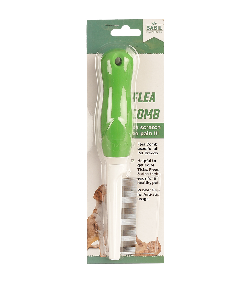 Basil Flea Comb for Dogs and Cats