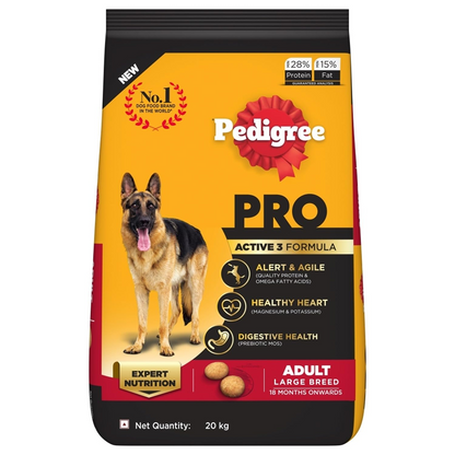 Pedigree PRO Expert Nutrition Active Adult (18 Months Onwards) Large Breed Dog Dry Food