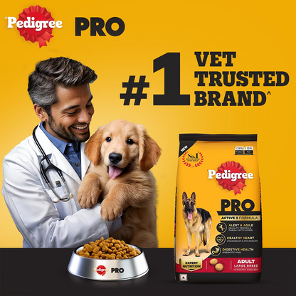 Pedigree PRO Expert Nutrition Active Adult (18 Months Onwards) Large Breed Dog Dry Food