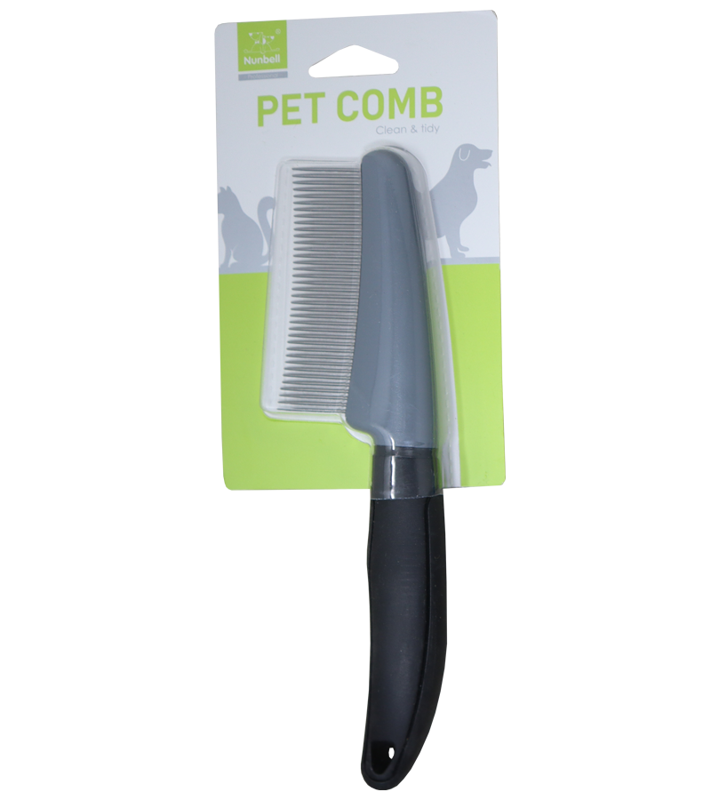 Nunbell Flea Comb with Handle for Dogs and Cats