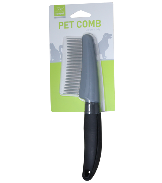 Nunbell Flea Comb with Handle for Dogs and Cats