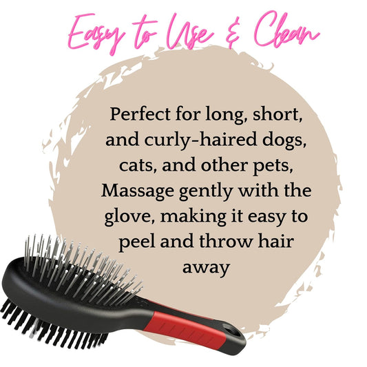 Smarty Pet Plastic Pin Brush for Dogs and Cats