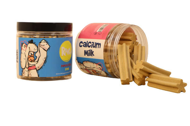 Ranch Dental Stix Calcium Dog Treats Milk Flavour Jar (220 gm)
