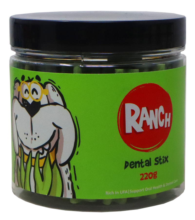 Ranch Dental Stix Dog Treats Seaweed Flavour Jar (220 gm)