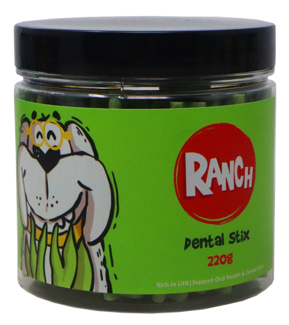 Ranch Dental Stix Dog Treats Seaweed Flavour Jar (220 gm)