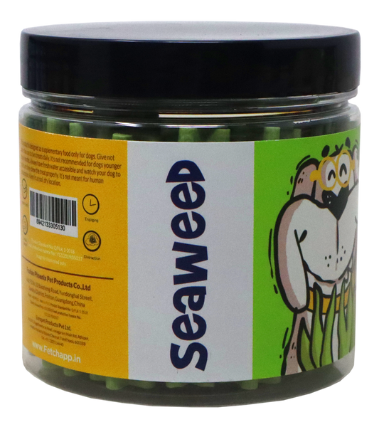 Ranch Dental Stix Dog Treats Seaweed Flavour Jar (220 gm)