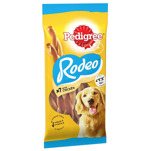 Pedigree Rodeo (4+ Months) Dog Treats, Chicken Flavour 123g(7 sticks)