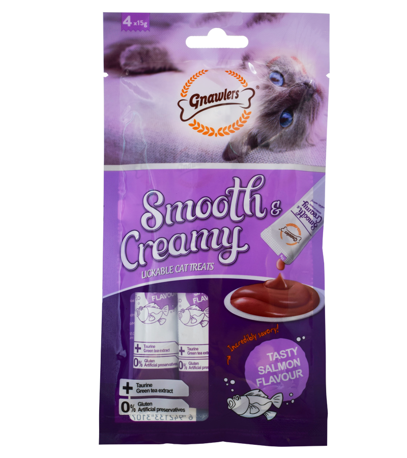 Gnawlers Salmon Flavour Creamy Cat Treats