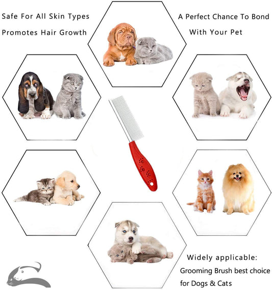 Smarty Pet Plastic Single Side Comb for Dogs and Cats