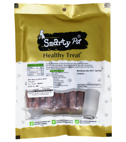 Smarty Pet Munchy Sticks Beef Treats for Dogs