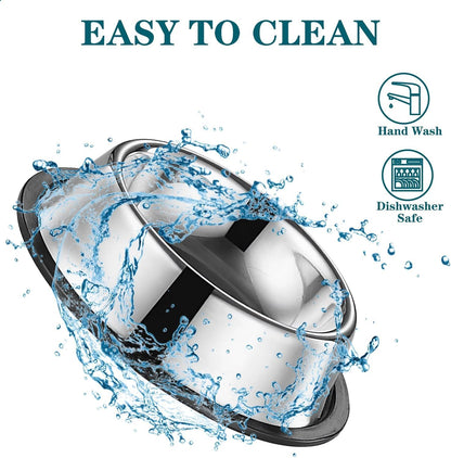 NI -Stainless Steel Bowl for Dogs for Dogs And Cats