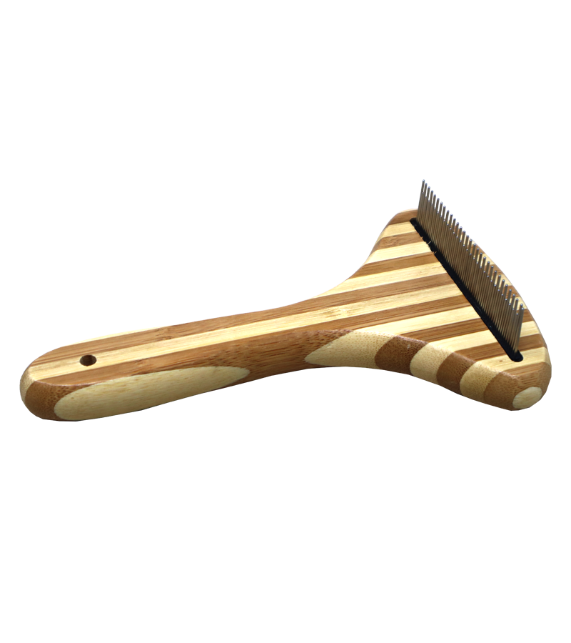 Smarty Pet Bamboo T-Shape Comb for Dogs and Cats