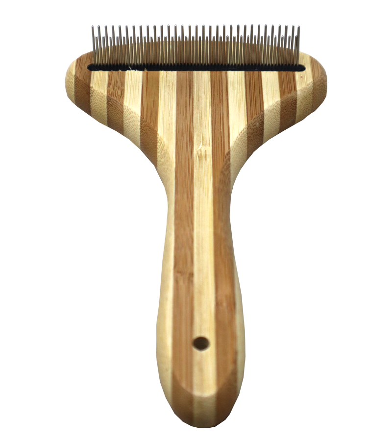 Smarty Pet Bamboo T-Shape Comb for Dogs and Cats