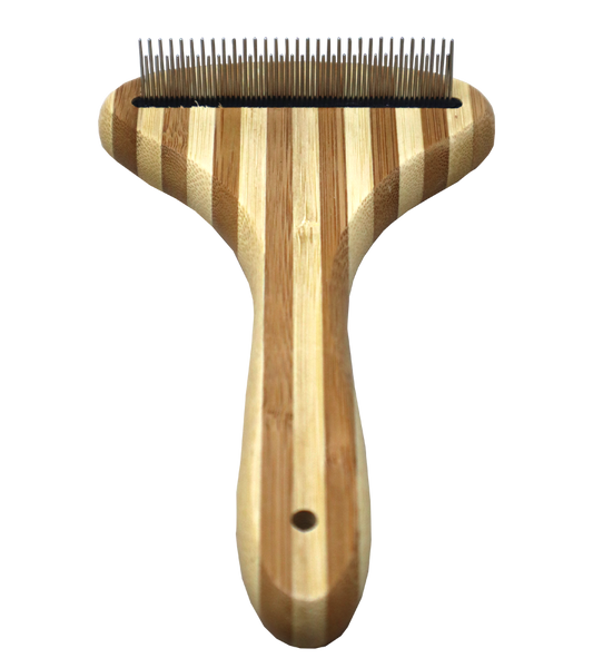 Smarty Pet Bamboo T-Shape Comb for Dogs and Cats