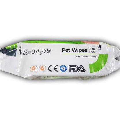 Smarty Pet Wet Tissue (100 Sheets) for Dogs and Cats