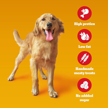 Pedigree Ranchos Spiral Wrap (1+ Years) Dog Treats, Chicken & Smokey Lamb Flavour, 60 g