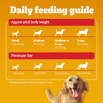 Pedigree Ranchos Spiral Wrap (1+ Years) Dog Treats, Chicken & Smokey Lamb Flavour, 60 g